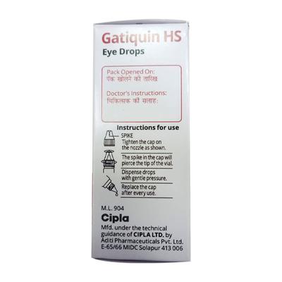Gatiquin HS Eye Drops 5ml - Eye Infections-Eaa