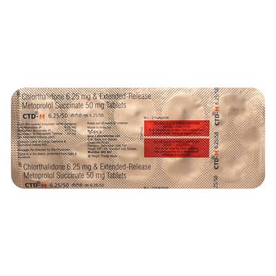 CTD M 6.25/50mg Tablet 10'S - Hypertension-Bet