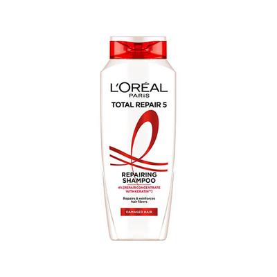 L'Oreal Paris Total Repair 5 Repairing Shampoo 4 Percent Repair Concentrate with Keratin Damaged Hair 340ml - Shampoos