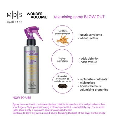 MADES Hair Care Wonder Volume Texturising Spray Blow Out 200 ml - Hair Dryers