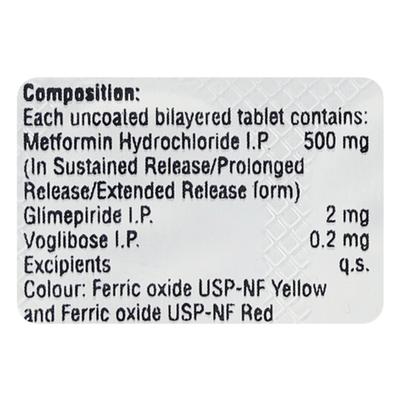 Xmet Trio 2/500/0.2mg Tablet 10'S - Diabetes-Ant