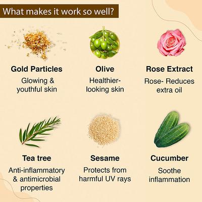 Aryanveda Spa Facial Kit - Gold 210 gm - Facial Kits