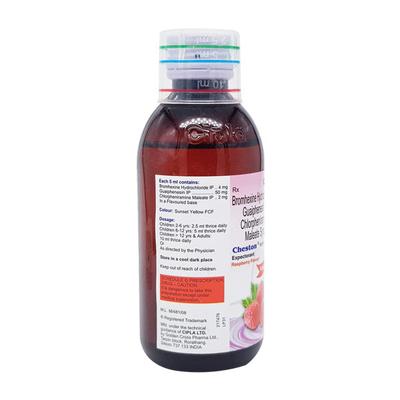 Cheston Sugar Free Raspberry Flavour Expectorant 100ml - Cough And Cold-Cou