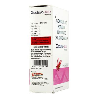 Xoclave Duo Dry Syrup 30ml - Bacterial Infections-Pen