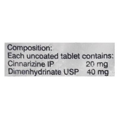 Vertigon D 20/40mg Tablet 10'S - Vertigo-Ant