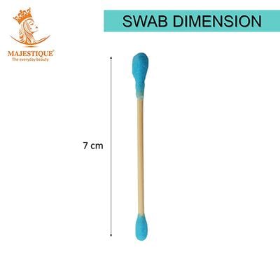 Majestique Ear Cleaner Buds Cotton Swab Stick 1000 Tips- Spiral/Round Head No Plastic Packaging, 100% Biodegradable 1's - Cotton Buds & Balls