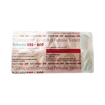 GABANTIN GRS 600 Tablet 10's - Epilepsy/Convulsion-Ant
