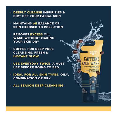 Beardhood Face Wash - Caffeine 100 ml - Face Wash & Cleansers