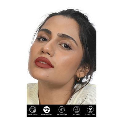 KIRO Lush Moist Matte Lipstick Macadamia Oil & Moringa Oil - Spicy Cinnamon 08 4.2gm - Lipsticks