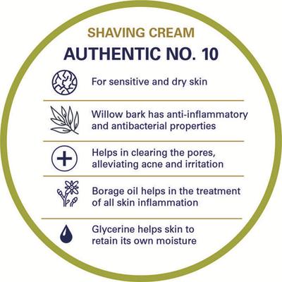 Truefitt and Hill Authentic No 10 Finest Shaving Cream Essential Grooming Skin 200gm - Shaving Creams