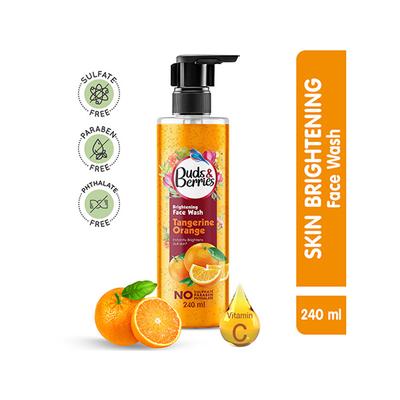 Buds & Berries Tangerine Orange Brightening Face Wash 240 ml - Face Wash & Cleansers