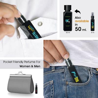 Maryaj Rain Check EDP Gift for Him Long Lasting Scent Spray Gift for Men 8 ml - Men Perfumes (Edt/Edp)