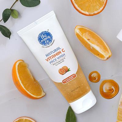 The Moms Co Natural Vitamin C Face Wash With Orange Peels 80ml - Face Wash & Cleansers