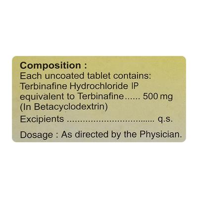 Terbest 500mg Tablet 7'S - Fungal Infections-Anf