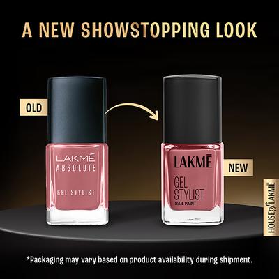 Lakme Absolute Gel Stylist Dusty Rose 12 ml - Nail Polish