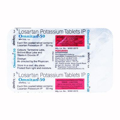 Omnitan 50mg Tablet 15'S - Hypertension-Ang