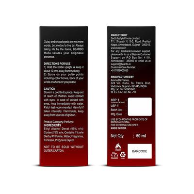 Beardo Whisky Smoke Edp 50ml & Mafia Edp 50ml Perfume For Men 1's - Men Perfumes (Edt/Edp)