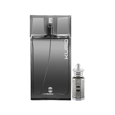 Ajmal Kuro EDP Aromatic Spicy Perfume And Asher Concentrated Perfume Oil Oriental 102 ml - Perfumes (Edt/Edp)