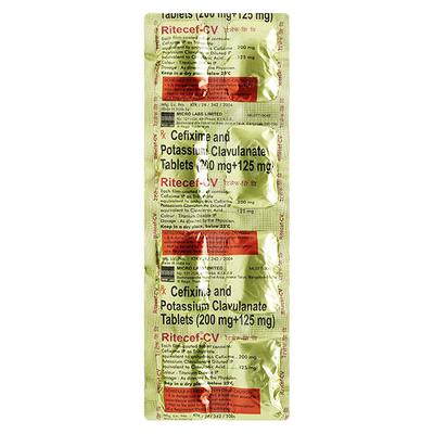 RITECEF CV Tablet 10's - Bacterial Infections-Cep