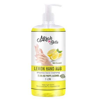 Mirah Belle Lemon Hand Rub Sanitizer (With Vitamin E) 1000 ml - Hand Sanitizer