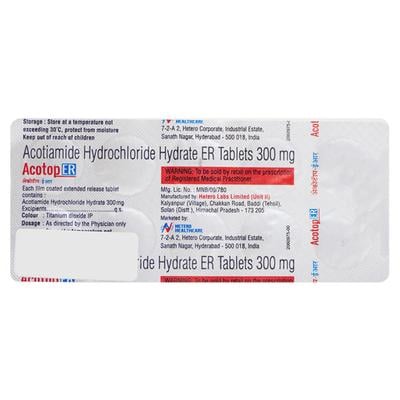 ACOTOP ER 300 Tablet 10's - Gastro Intestinal Motility Disorders-GIT