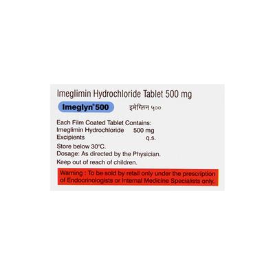 IMEGLYN 500 Tablet 10's - Diabetes-Ant