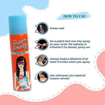 Super Smelly Sweet As Sin Natural & Long Lasting Deodorant Spray 150 ml - Deodorants/Roll-Ons