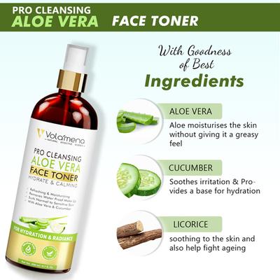 Volamena Pro Clearing Aloevera Face toner 200 ml - Toners