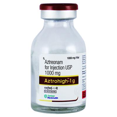 AZTROHIGH 1000 Injection 1's - Bacterial Infections-OBL
