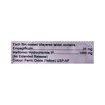 EMPANORM M 25/1000 Tablet 10's - Diabetes-Ant