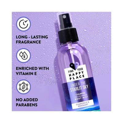 Find Your Happy Place Under The Starlit Sky Body Mist Chamomile & Rosemary 200 ml - Body Mist/Spray