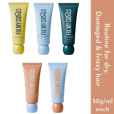 Fix My Curls Complete Curl Care Travel Kit, 50ml 5's - Hair Sets & Kits