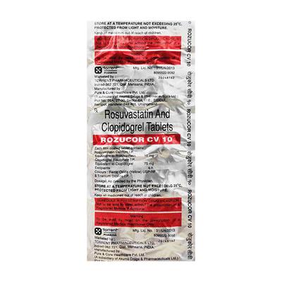 ROZUCOR CV 10/75mg Capsule 10's - High Cholesterol-Dys