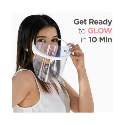 Protouch 3 in 1 LED Face Mask, Anti Ageing & Anti Acne, Facial Glow Mask for Glowing Clean & Clear Skin 1's - Masks & Peels