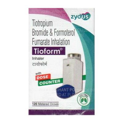 TIOFORM WITH DOSE COUNTER Inhaler 120md - Asthma/COPD-Ast