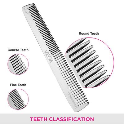 Vega Aluminium Comb (Ac - 04) - Hair Combs