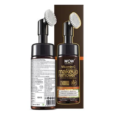 WOW Skin Science Vitamin C Makeup Remover With Built-In Face Brush (MICELLAR) 150 ml - Make Up Removers