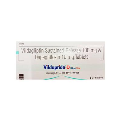 VILDAPRIDE D 100/10 Tablet 10's - Diabetes-Ant