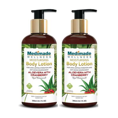 Medimade Aloevera With Cranberry Moisturizing Body Lotion (Pack of 2) 1's - Lotions & Creams
