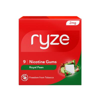 Ryze 2 mg Nicotine Gums - Royal Paan 9's - Nicotine Gums/Lozenges