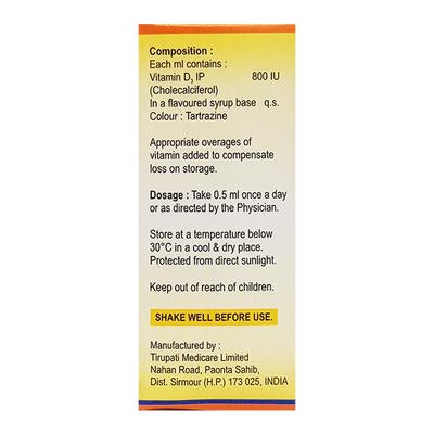 Calcirol 800IU Drops 15ml - Supplements-Vit