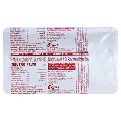 NEUTRO PLUS Injection 1's - Supplements-Vit