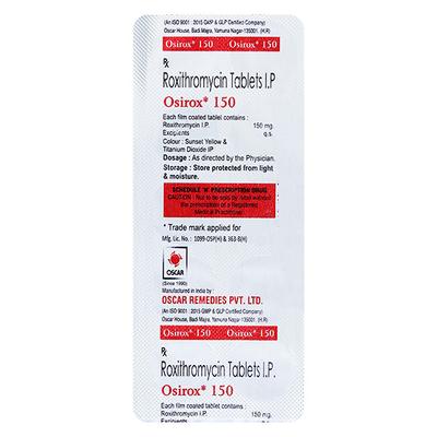OSIROX 150 Tablet 10's - Bacterial Infections-Mac
