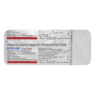 Natrilam 2.5mg Tablet 10'S - Hypertension-Cal