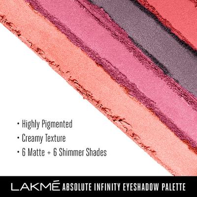 Lakme Absolute Infinity Eye Shadow Palette Pink Paradise 12 Gm - Eye Shadow Palettes