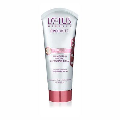 Lotus Herbals Probrite Illuminating Radiance Cleansing Foam 100 Gm - Face Wash & Cleansers