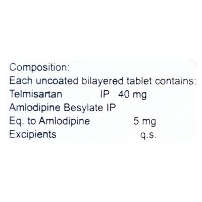 Telmavas AM 40/5mg Tablet 10'S - Hypertension-Ang