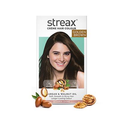 Streax Hair Colour - Golden Brown (50gm + 50ml) 1's - Crème