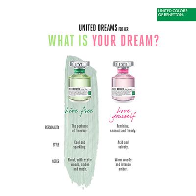 United Colors of Benetton On - The - Go United Dreams Live Free 30ml - Women Perfumes (Edt/Edp)