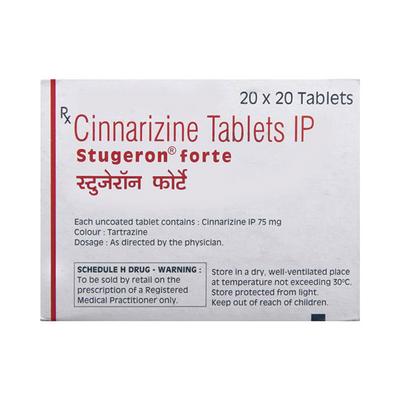 Stugeron Forte Tablet 20'S - Vertigo-Ant